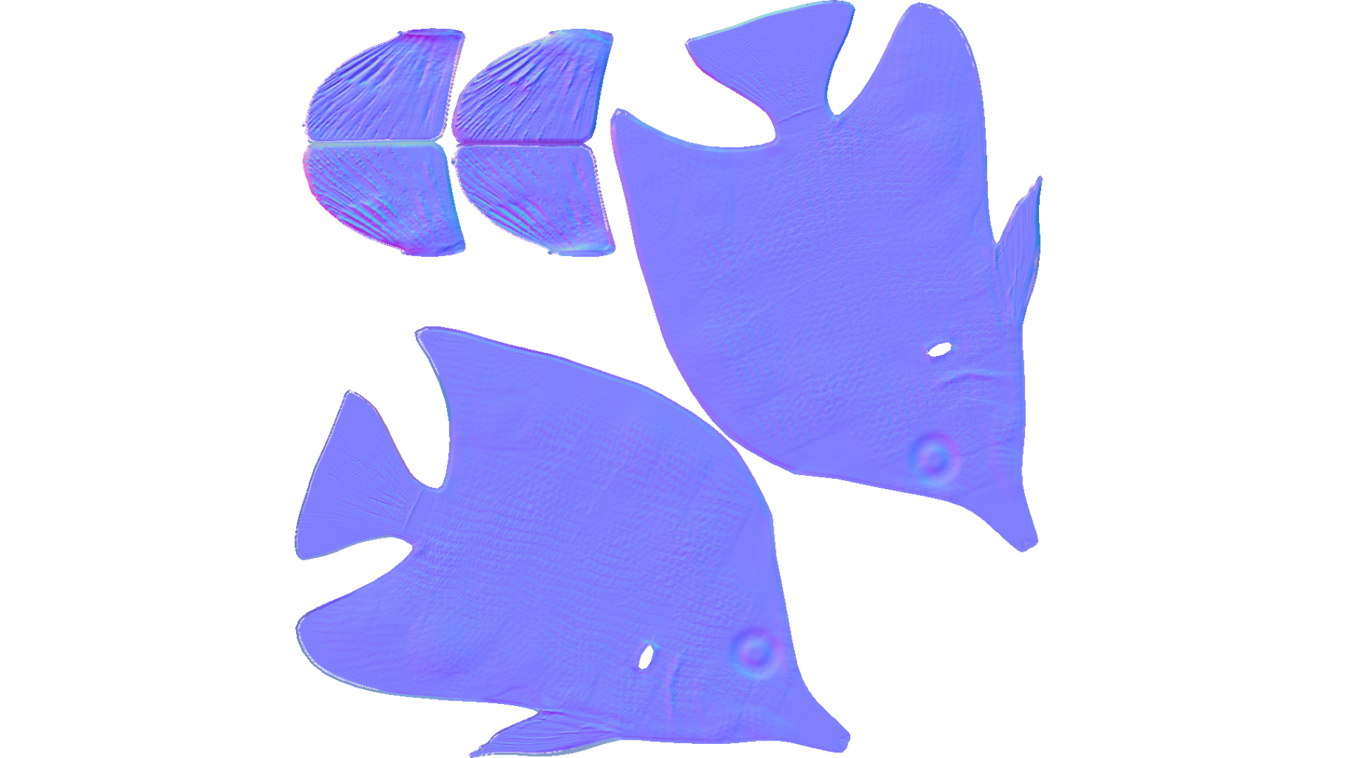 Rhinostripe Fish Normal Map