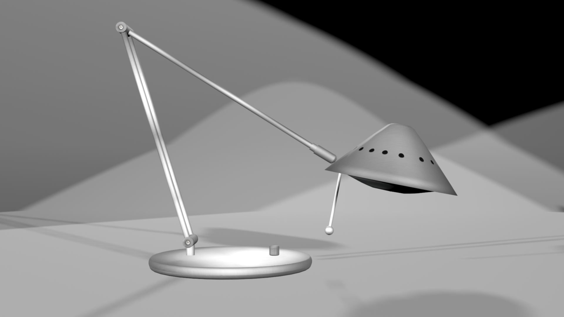 Metal Desk Lamp LOD 1