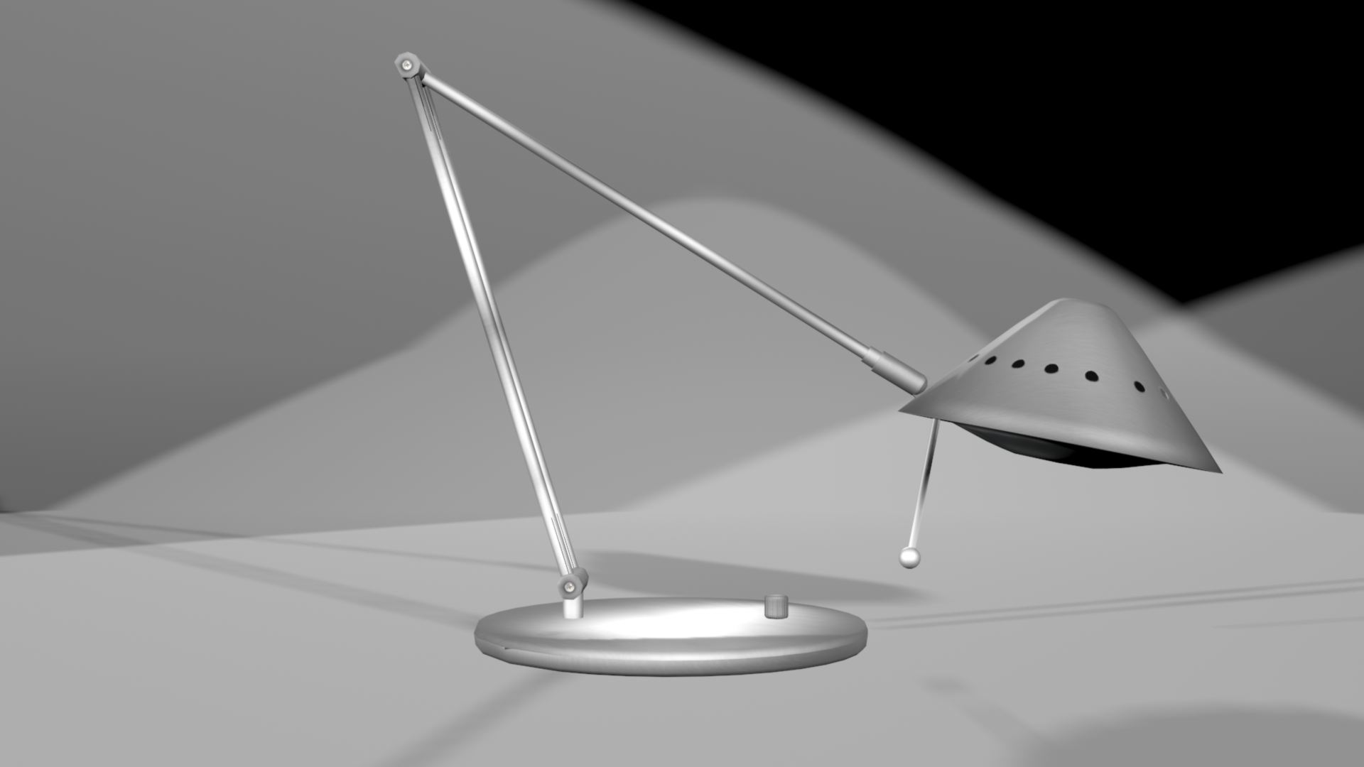 Metal Desk Lamp LOD 2